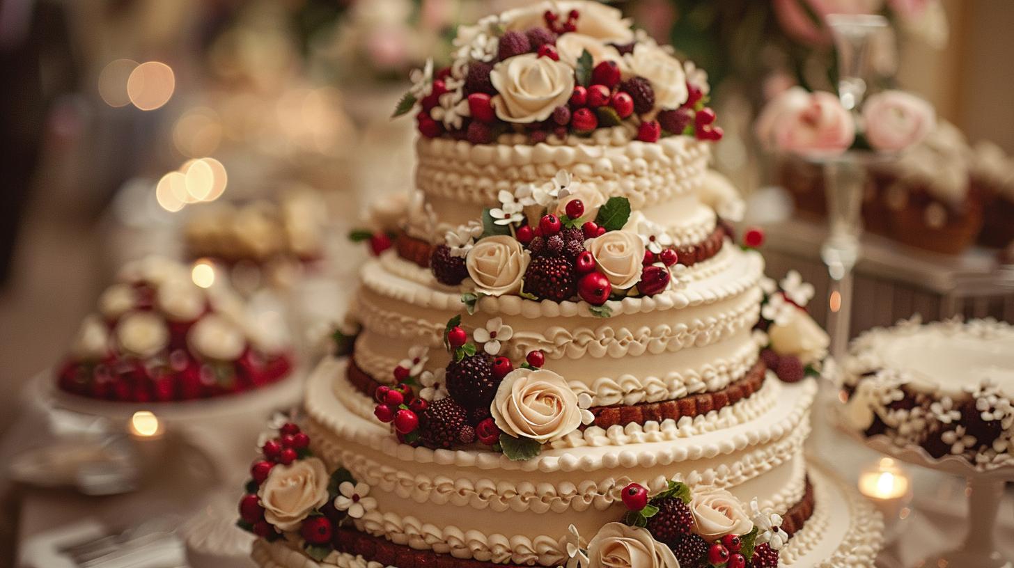 british wedding cake