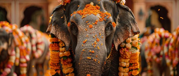 Indian Wedding With Elephant