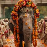 indian wedding with elephant