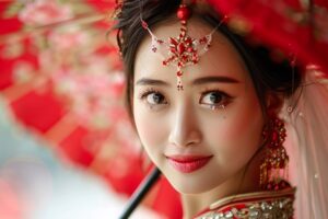 red umbrella chinese wedding meaning