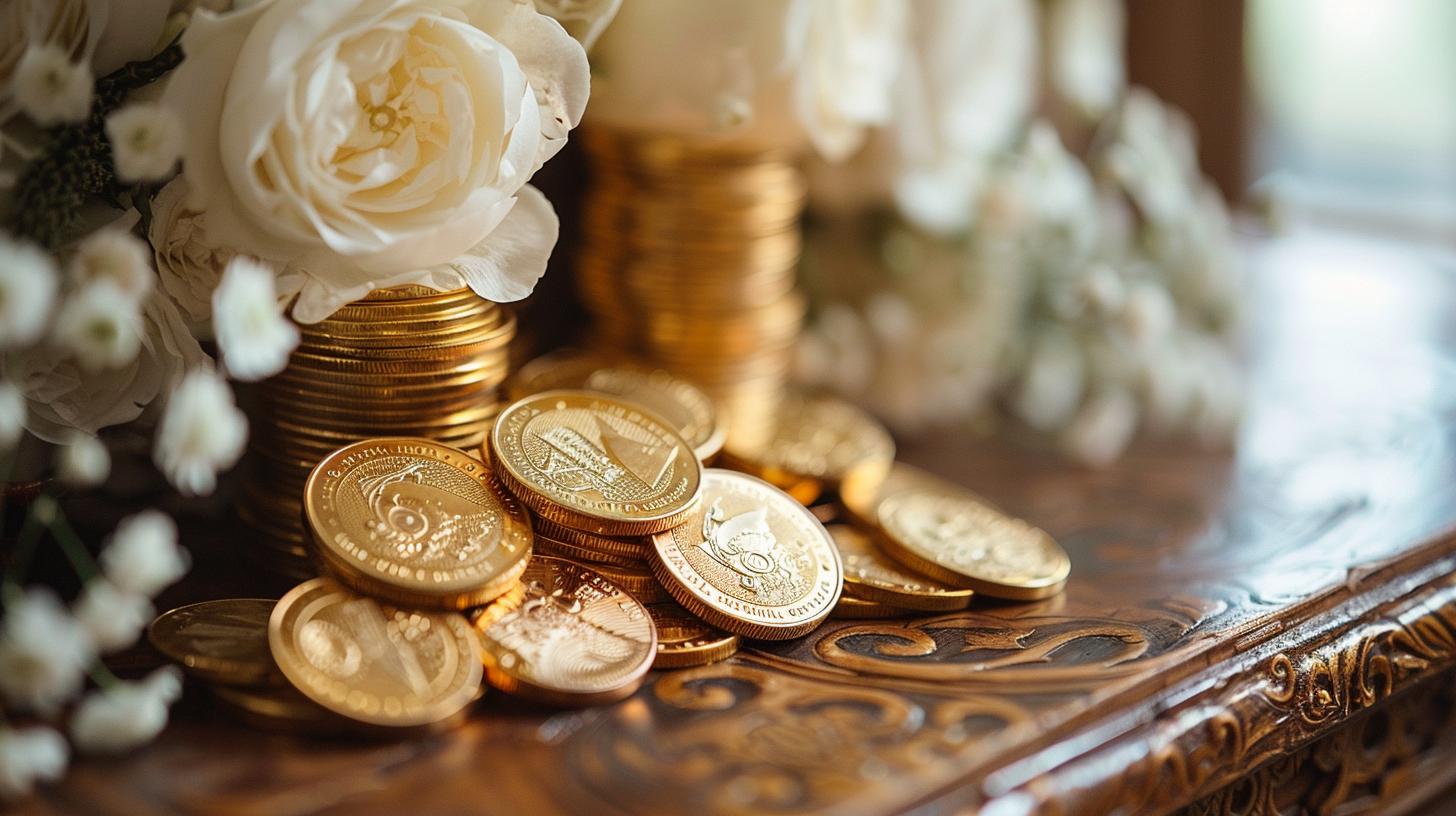 Tradiciones de bodas españolas: 13 monedas: significado y simbolismo en ceremonias católicas