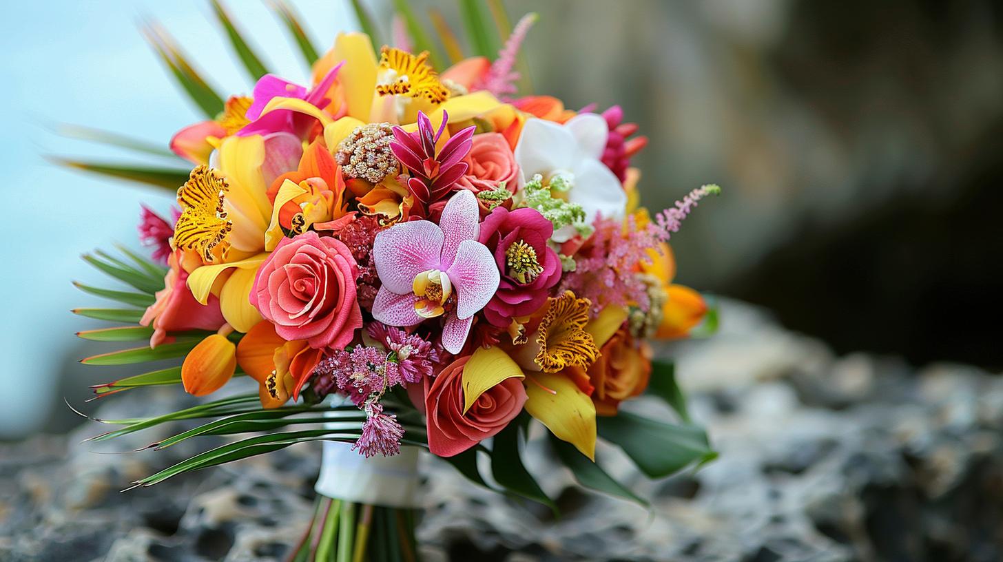 Ideas de Ramo de Boda Tropical para una Celebración Vibrante