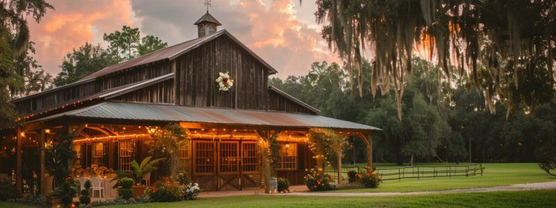 Find The Complete List of the 6 Best Wedding Venues In Dade City Florida