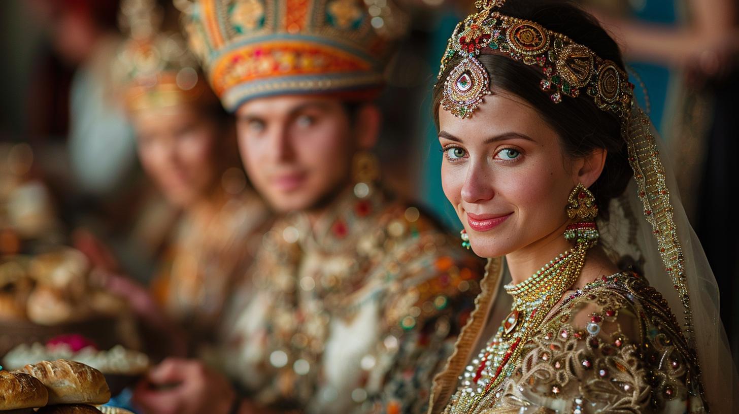 what are russian wedding ceremony traditions